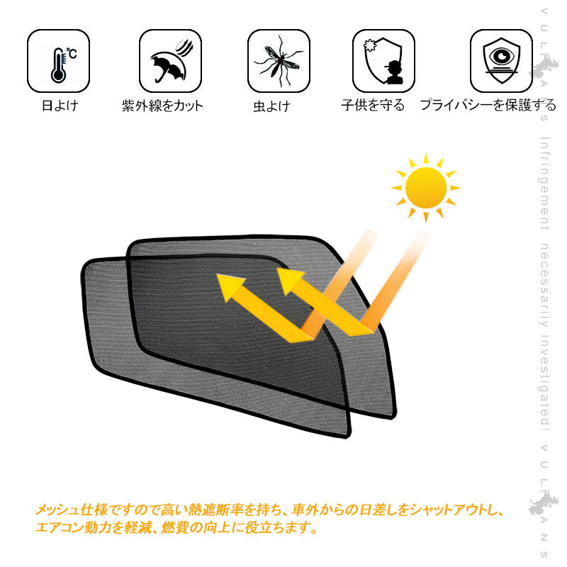 トラック用 日よけ メッシュカーテン 遮光カーテン 日野デュトロ エコネット トラック用網戸 カスタム 内装 パーツ 2枚 換気 車用 カー用品