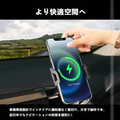 アルファード/ヴェルファイア30系 車載 スマホホルダー 重力固定式 360度回転可 片手操作 カーホルダー 車載 スマホスタンド スタンド スマホスタンド  iPhone