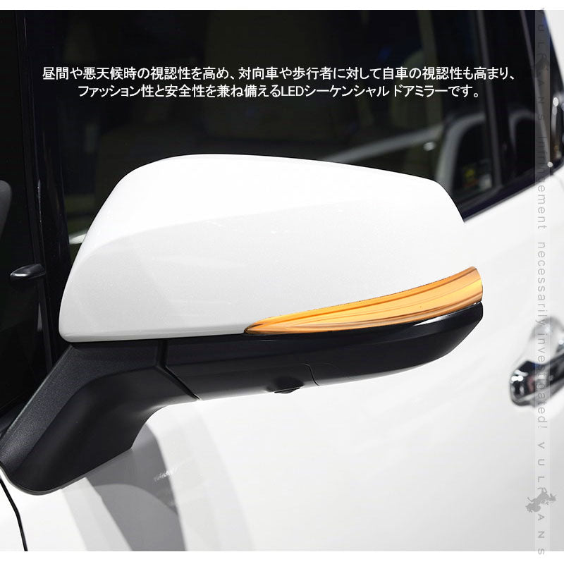 アルファード/ヴェルファイア 30系 シーケンシャルウインカー ドアミラー クリアレンズ 流れるウインカー 工具付き 取付簡単 外装 パーツ LEDシーケンシャル