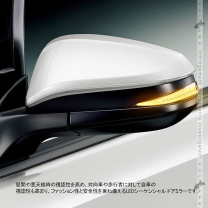 ノア/ヴォクシー 80系 シーケンシャルウインカー ドアミラー スモークレンズ 流れるウインカー 工具付き 取付簡単 外装 パーツ LEDシーケンシャル