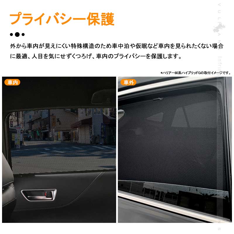 プリウス50系 メッシュカーテン 4枚 日よけ ハーフタイプ 換気 車用 インテリア 遮光カーテン 内装品 フロントドア 内装パーツ アクセサリー PRIUS