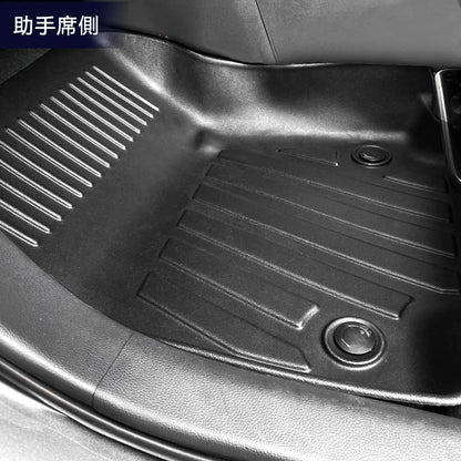 新型RAV4 50系 ガソリン車 3D フロアマット TPE ズレ防止 フロント+リア 3枚セット 立体 カーマット 消臭・抗菌効果 内装 パーツ カスタム エアロ アクセサリー