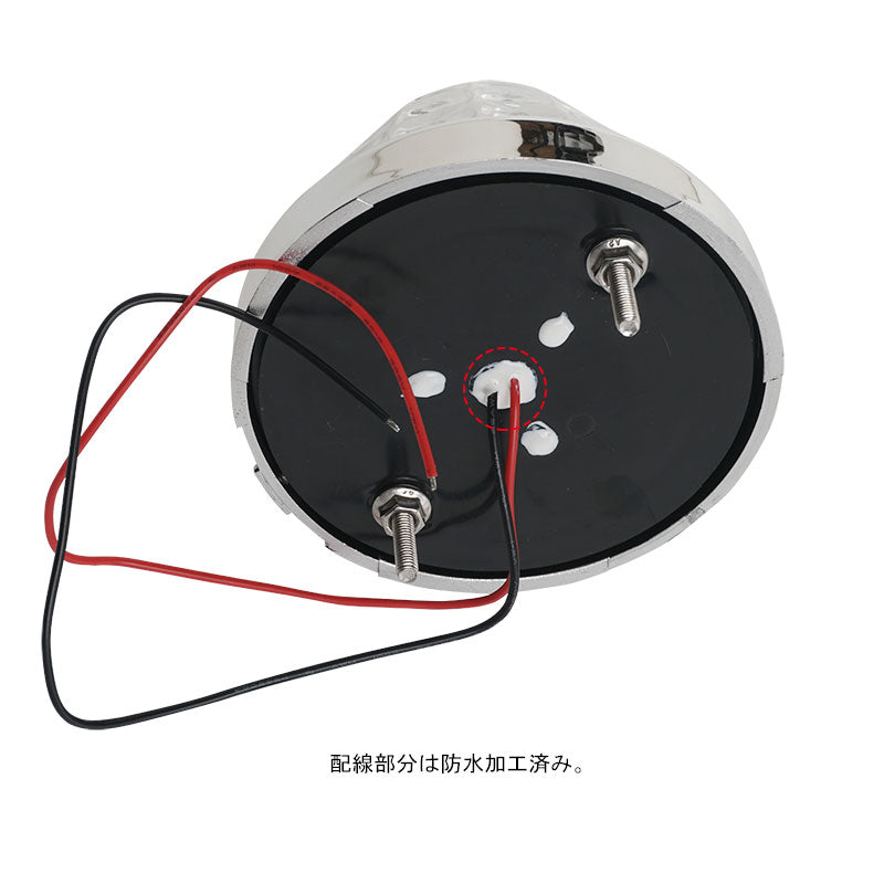 24V車用 LEDサイドマーカー 2個セット アイスブルー LED16連 マーカーランプ 8面クリスタルカット トラックマーカー メッキリング トラック 用品 日野 いすゞ