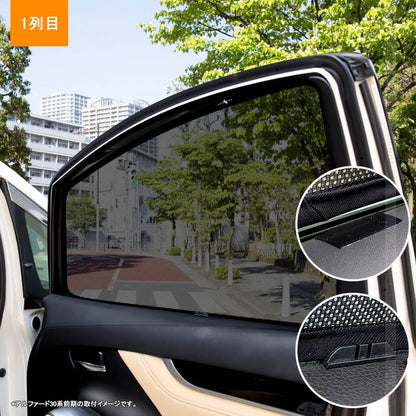 新型ライズ A200A/210A型 メッシュカーテン 5枚 日よけ インテリアカーテン 虫よけ パーツ カーシェード 遮光カーテン 内装品 フロントドア リアガラス