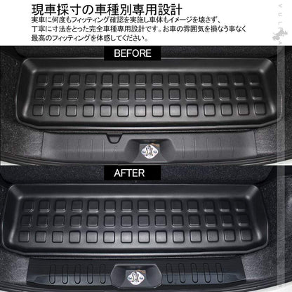 新型タント/タントカスタム LA650S/LA660S ステップガード 1PCS ブラックヘアライン ステンレス リアステップガードガーニッシュ 内装 アクセサリー LA650