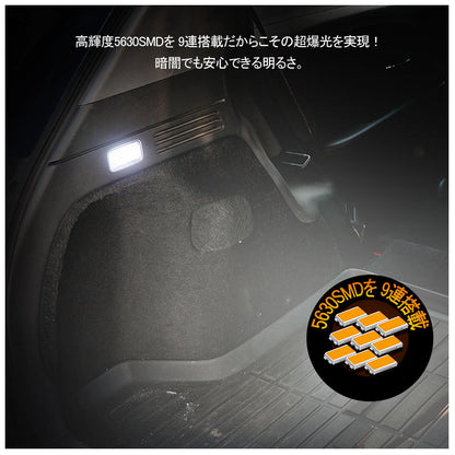 本田車用 LEDラゲッジランプ 純正交換 クリスタルレンズ 1PCS 増設ランプ 増設用LEDランプ アクセサリー 内装 カスタム パーツラゲージランプ ヴェゼル