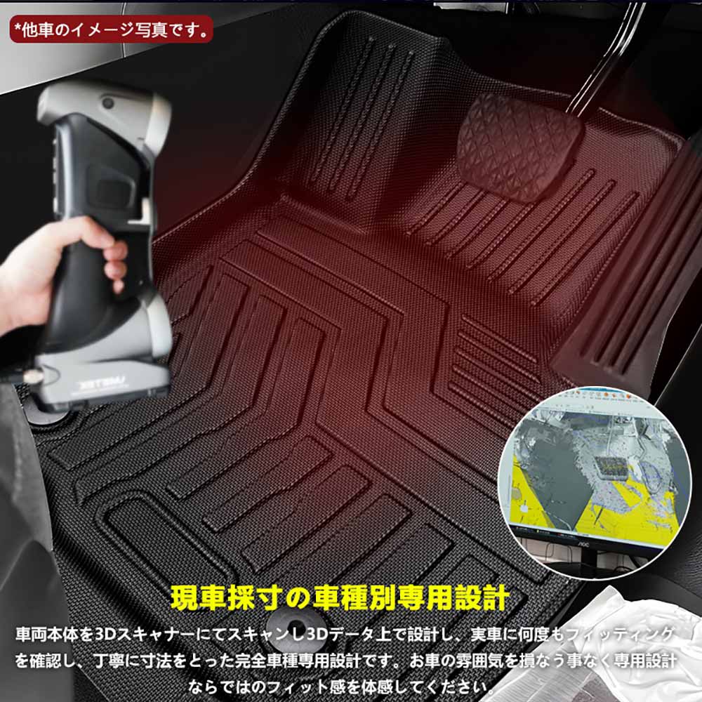 アクア NHP10 3D フロアマット TPE材質 3D立体成型 カーマット ズレ防止 内装 カスタム パーツ 消臭・抗菌効果 カー用品 アクセサリー AQUA