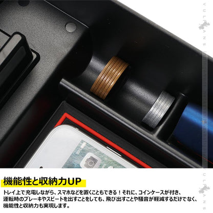 ホンダ新型CR-V用コンソールボックス USB充電ポート+LEDセンサーライト搭載 QC3.0 +2.1Aの２つ充電ポート 収納力UP 内装 パーツ メーカーが実用新案登録済み