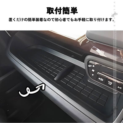 ホンダ N-BOX JF3/4専用 助手席インパネ3Dトレイ ブラック 1PCS ラバーマット インテリア  ゴムマット インテリアマットNBOX 内装パーツ