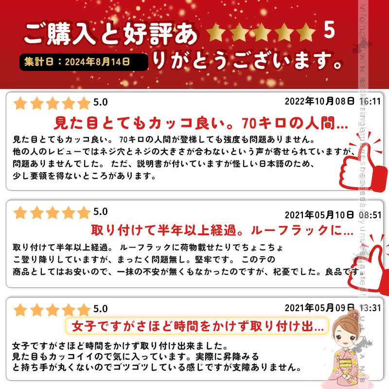 新型ジムニー JB64W/JB74W アルミリアラダー キャンプ、アウトドア、レジャー 梯子 リアラダー 塗装仕上げ バックドア ラダー アクセサリー 外装 パーツ