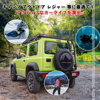 新型ジムニー JB64W/JB74W アルミリアラダー キャンプ、アウトドア、レジャー 梯子 リアラダー 塗装仕上げ バックドア ラダー アクセサリー 外装 パーツ