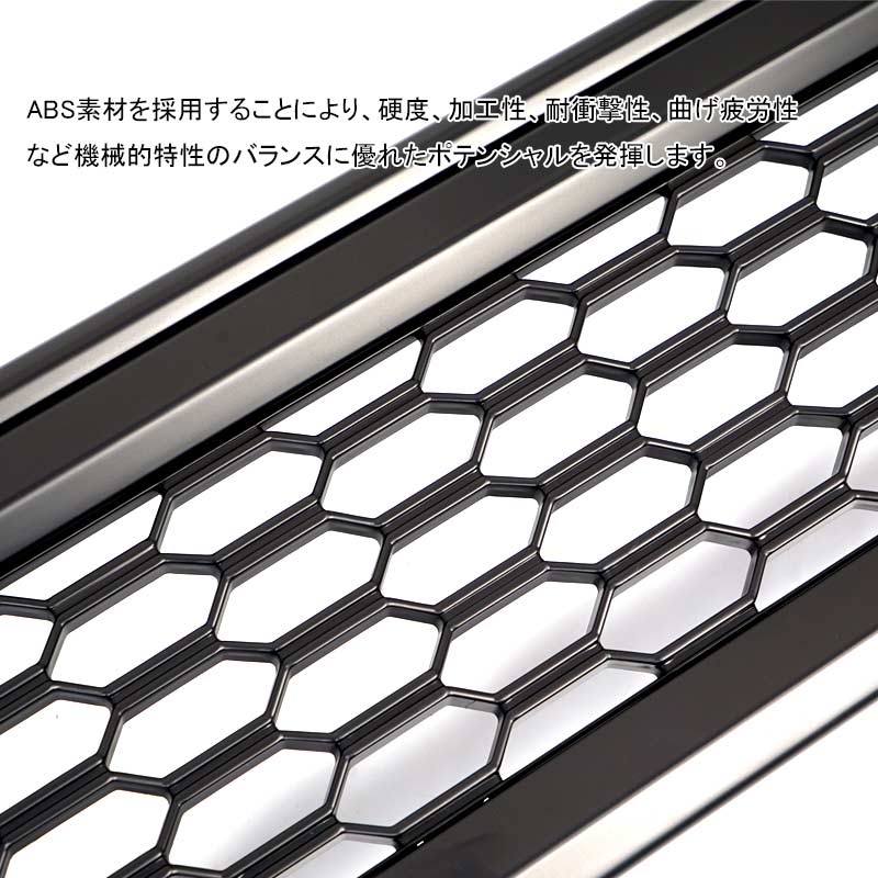 ジムニー JB64W/JB74 メッシュグリル マットブラック 未塗装 ABS 1PCS 純正交換タイプ フロントグリル ガーニッシュ 外装 カスタム パーツ JIMNY