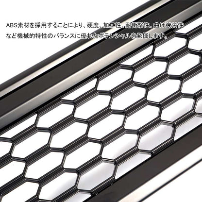 ジムニー JB64W/JB74 メッシュグリル マットブラック 未塗装 ABS 1PCS 純正交換タイプ フロントグリル ガーニッシュ 外装 カスタム パーツ JIMNY