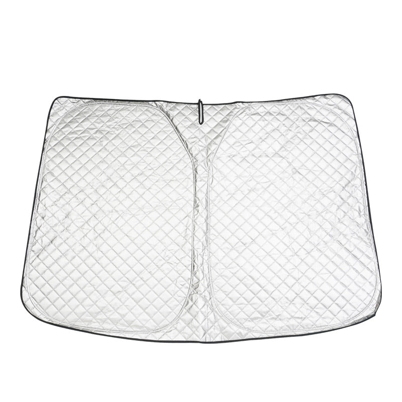 旧型DELICA D:5専用 ワンタッチフロントシェード 1枚 日よけ インテリアパネル 遮光 内装品 紫外線対策 UVカット 収納袋付き