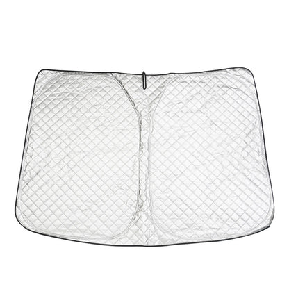 旧型DELICA D:5専用 ワンタッチフロントシェード 1枚 日よけ インテリアパネル 遮光 内装品 紫外線対策 UVカット 収納袋付き