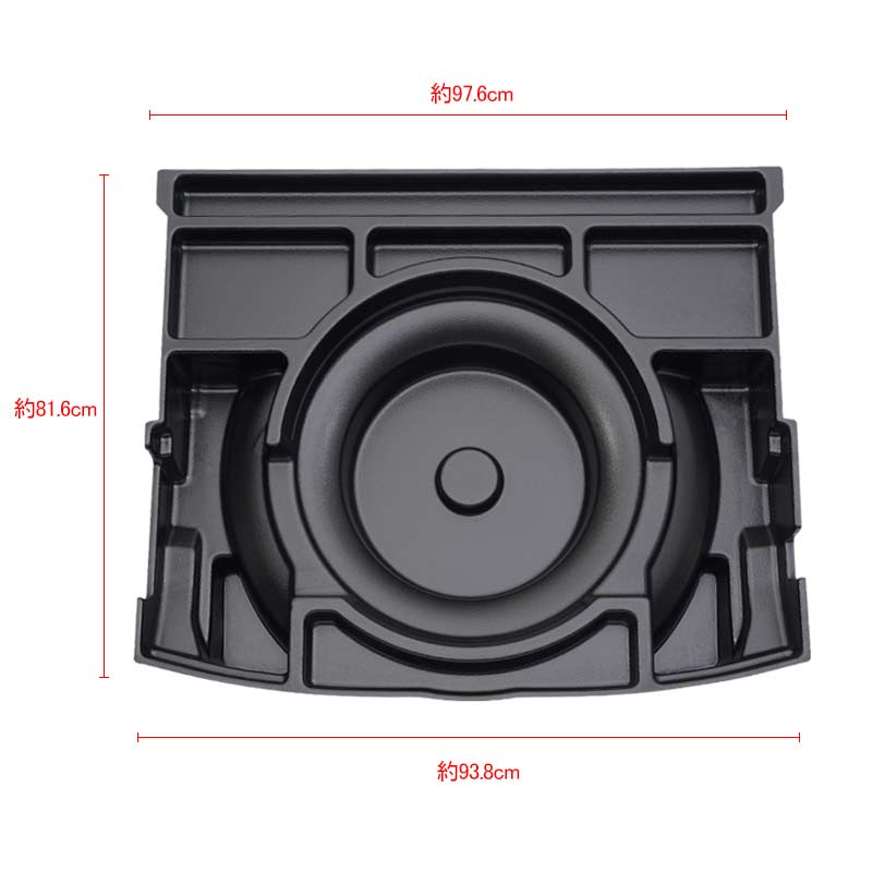 RAV4専用 トランクボックス スペアタイヤ有り車専用 1PCS ブラック トランク格納ケース ラゲッジ収納 整理整頓 内装 パーツ カスタム アクセサリー