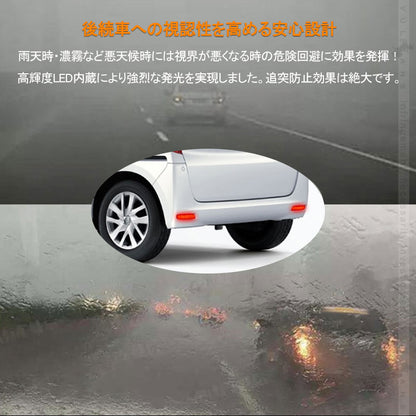 N-BOX JF3/JF4 LEDリフレクター 左右セット 車検対応 反射板機能付 テールライト 反射板付 スモール/ブレーキ連動 ブレーキランプ 外装 パーツ NBOX