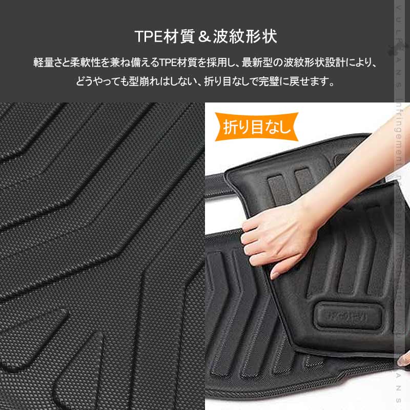 新型N-BOX JF3 JF4 3D ラゲッジマット TPE材質 立体成型 カーマット ズレ防止 内装 カスタム パーツ 消臭 抗菌 トランクマット ラゲージトレイ ラゲージマット