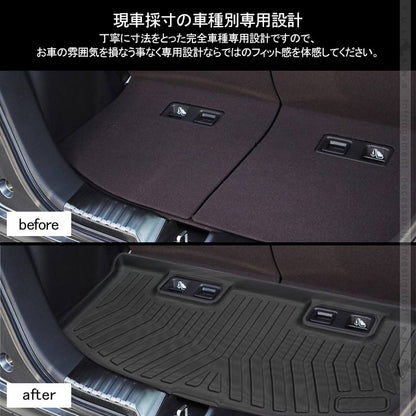 新型N-BOX JF3 JF4 3D ラゲッジマット TPE材質 立体成型 カーマット ズレ防止 内装 カスタム パーツ 消臭 抗菌 トランクマット ラゲージトレイ ラゲージマット