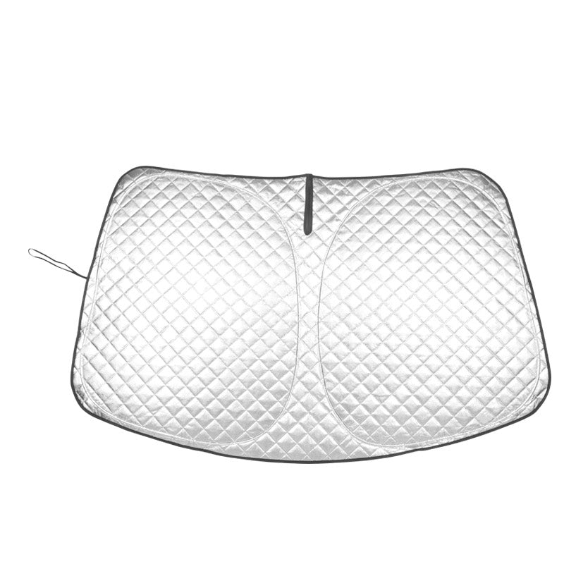 ヤリス フロントガラス用 サンシェード 4層構造 遮光 フロントシェード カーサンシェード 日よけ 紫外線対策 UVカット 収納袋付 内装 YARIS