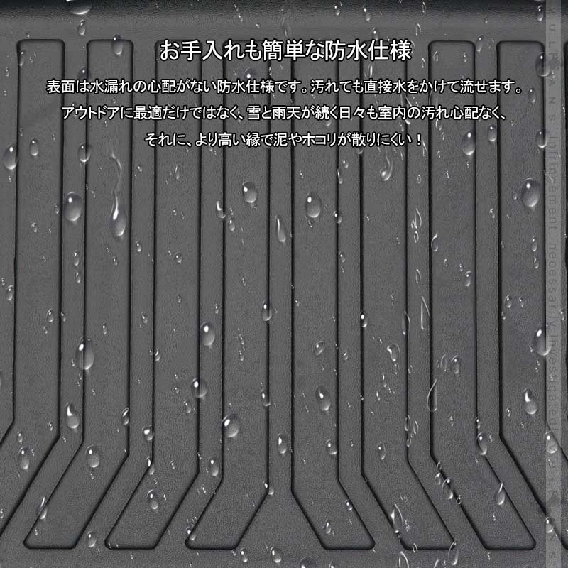 N-WGN JH3 JH4  3Dラゲッジマット TPE材質 立体成型 カーマット ズレ防止 内装 カスタム パーツ 消臭 抗菌 用品 ラゲージトレイ ラゲージマット トランクマット