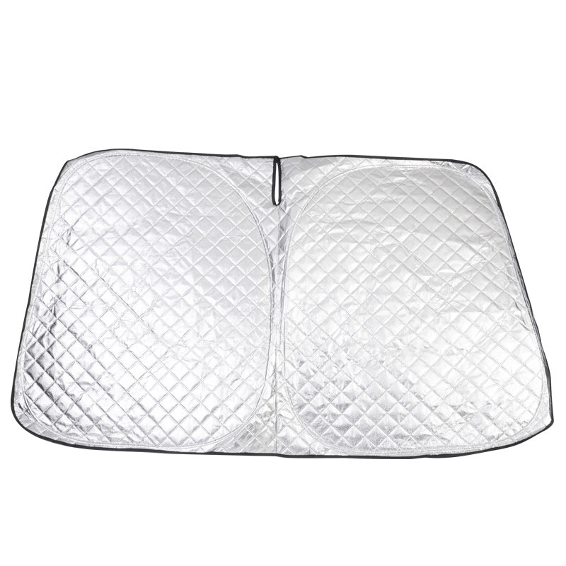 フォレスター SJ フロントガラス用 サンシェード 4層構造 遮光フロントシェード カーサンシェード 日よけ 紫外線対策 UVカット 収納袋付 内装