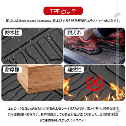 新型ハリアー80系 3D ラゲッジマット TPE材質 立体成型 カーマット ズレ防止 内装 カスタム パーツ 消臭 抗菌 ラゲージトレイ ラゲージマット トランクマット