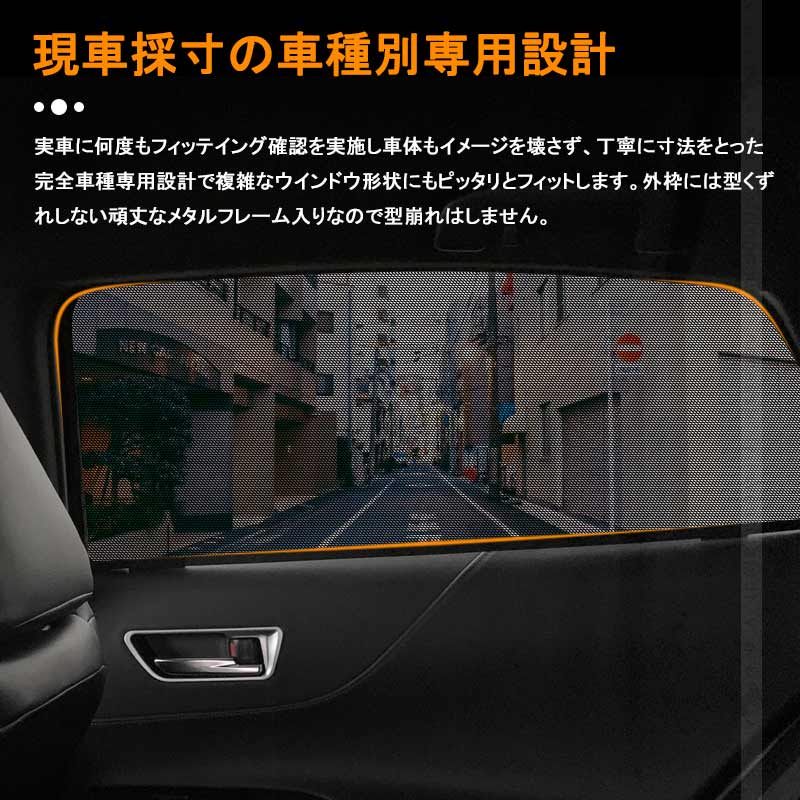 新型ハリアー 80系 メッシュカーテン 2枚セット 日よけ インテリアパネル 遮光カーテン 内装品 紫外線 UVカット 換気 車用 トヨタ 運転席 助手席 HARRIER 80