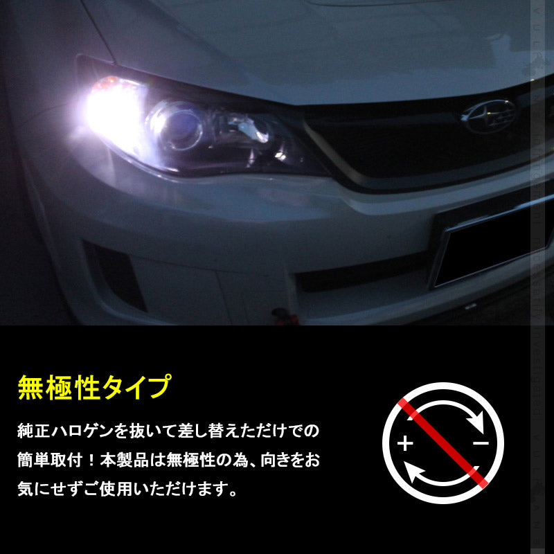 T10/T16 LEDポジションランプ LEDバックランプ 後退灯 LEDバルブ ホワイト 2個 無極性 アルミヒートシンク LEDポジションランプ ウェッジ球 内装 パーツ