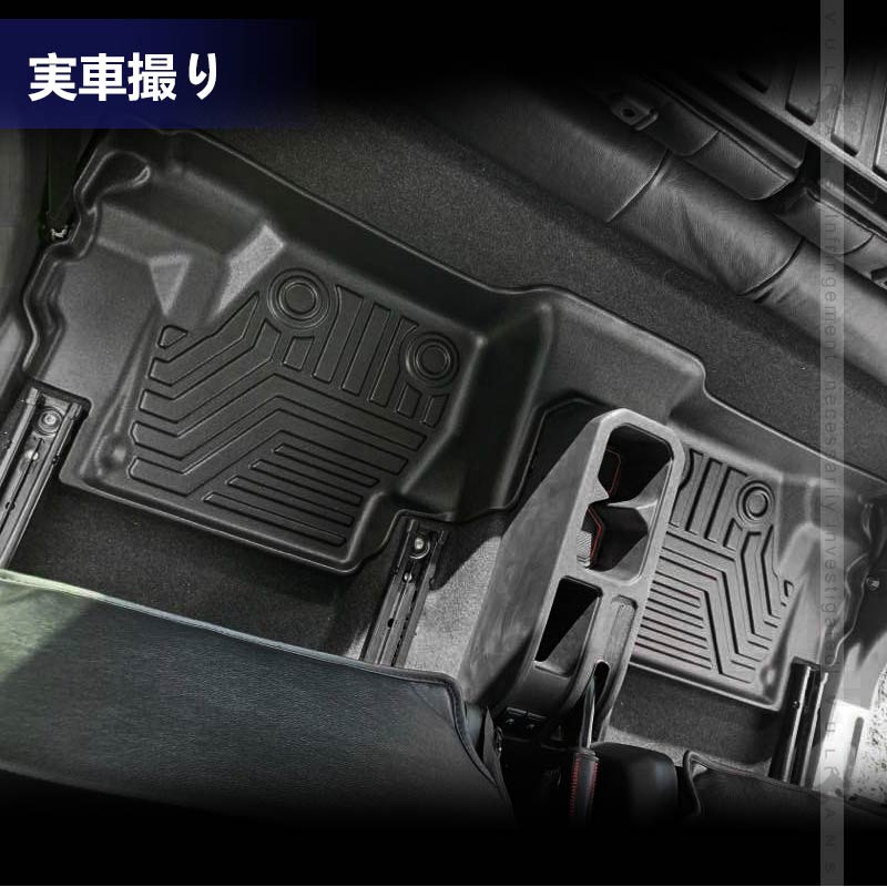 新型ジムニー JB64W/JB74W 2列目用 3D フロアマット セカンドシート専用 TPE材質 立体成型 カーマット ズレ防止 内装 カスタム パーツ 消臭 抗菌 用品 JIMNY