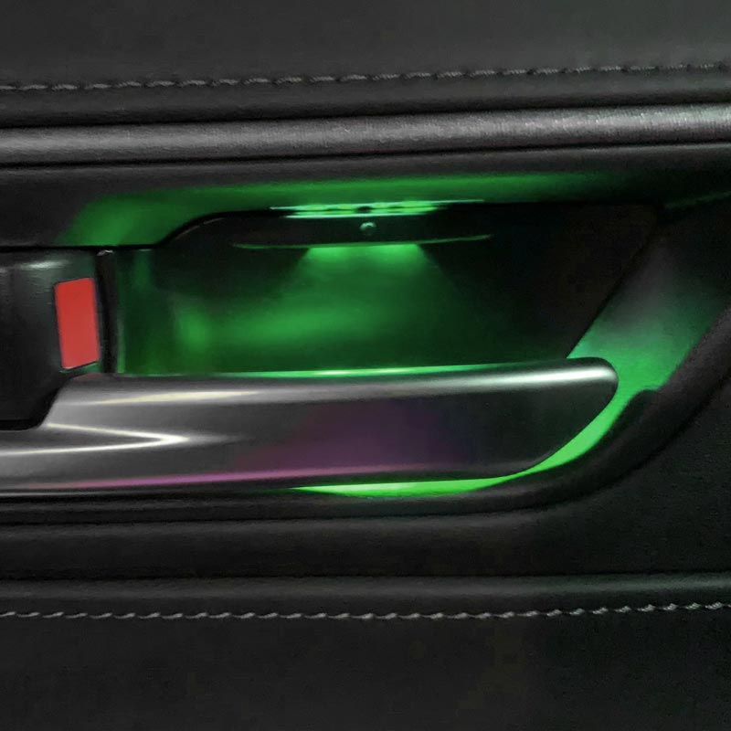 ハリアー80系 インナードアハンドル LEDイルミ 4PCS 8色発光 選べる2タイプ オーロラモード 記憶機能搭載 ドアハンドルカバー LEDイルミ 内装 電装 パーツ