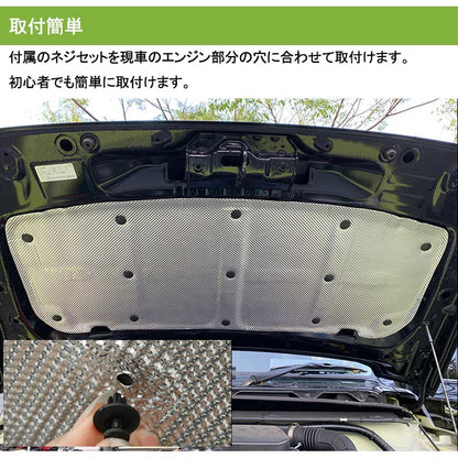 ジムニー JB64 JB74 エンジンルーム遮熱板 遮音マット 隔熱綿 断熱材 凍結防止カバー 内装 パーツ エンジンフードエンジン 防音パッド 車用断熱マット JIMNY
