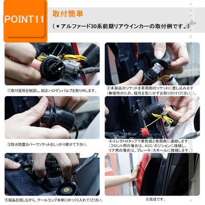 S25ピン角150度 LEDウィンカーポジションキット 2色切り替え ハイフラ防止 キャンセラー内蔵 車検対応 WX3×16D ウィポジ フロント用 アンバー・ホワイト
