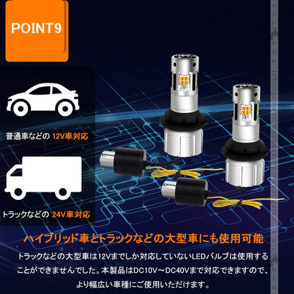 S25 ピン角150度 LEDウィンカーポジションキット 2色切り替え ハイフラ防止 キャンセラー内蔵 車検対応 ウィポジ リアウインカー用 アンバー・レッド 1年保証