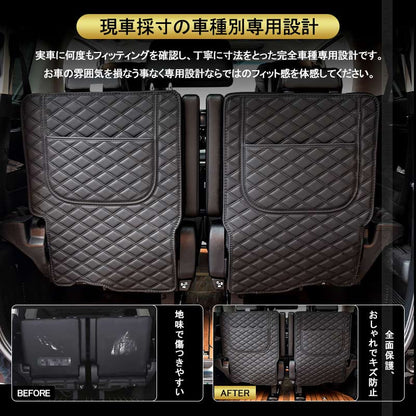 アルファード ヴェルファイア 30系 前期/後期 サードシートバックカバー 左右セット PUレザー キズ防止 レザー 車用品 カー用品 内装 パーツ カスタム 防水