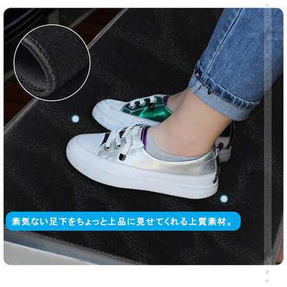 汎用 セカンドラグマット Mサイズ 軽自動車・普通車・ミニバンに 織柄黒 カーマット 車 セカンドシート サードシートトランク 内装 パーツ エアロ カスタム