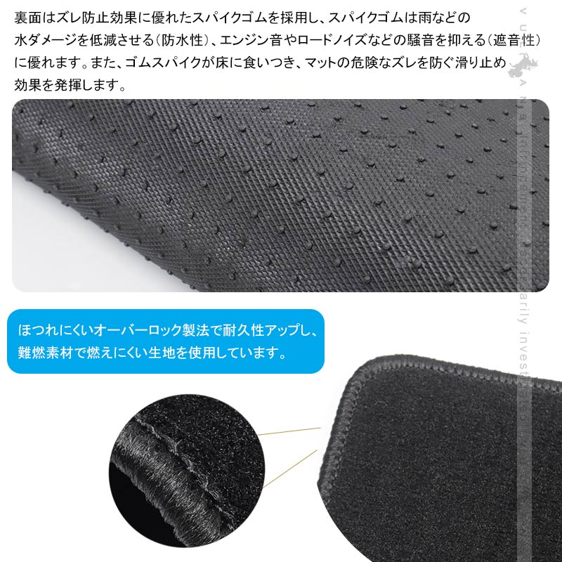 汎用 セカンドラグマット Mサイズ 軽自動車・普通車・ミニバンに 織柄黒 カーマット 車 セカンドシート サードシートトランク 内装 パーツ エアロ カスタム