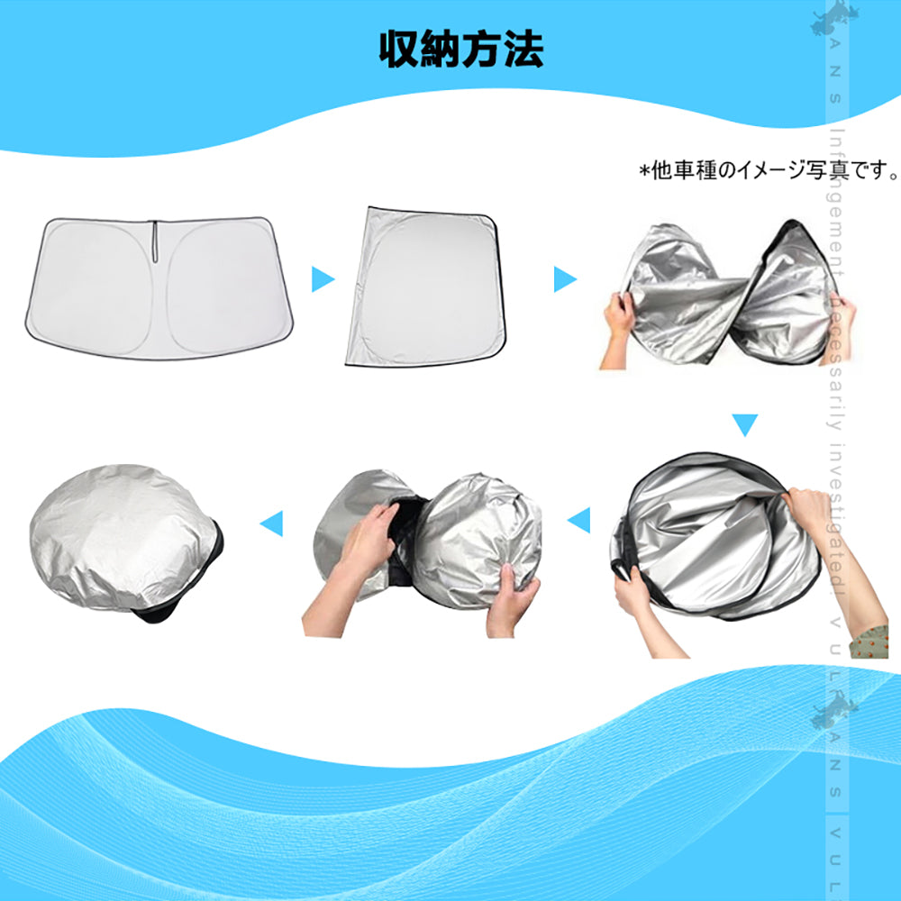 三角窓までカバー ワンタッチフロントシェード ステップワゴン RP6/RP7/RP8 フロントガラス サンシェード 優れた断熱性 遮光率99％ 紫外線対策 内装 パーツ