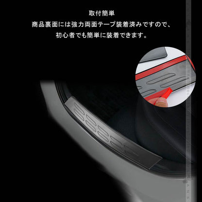 ノート E13 インナースカッフプレート 4PCS ブラックステンレス仕上げ ドアステップガード  サイドステップ 内装 カスタム パーツ