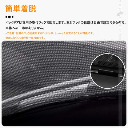 新型ジムニー JB64W シエラ JB74W バックドア用 日よけ メッシュカーテン リアガラス用 メッシュシェード 遮光カーテン 内装品 UVカット 1枚 換気 車用 JIMNY