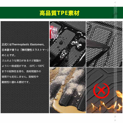 アルファード/ヴェルファイア20系 前期/後期 3Dフロアマット 3枚 TPE材質 立体成型 カーマット ズレ防止 内装 カスタム パーツ 消臭 抗菌効果 アクセサリー