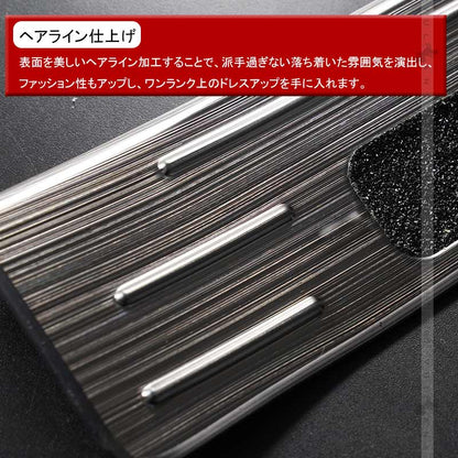 ヤリスクロス インナースカッフプレート ブラックステンレス仕上げ 4PCS ステップガード 内装 パーツ カスタム エアロ アクセサリー キッキング YARIS CROSS