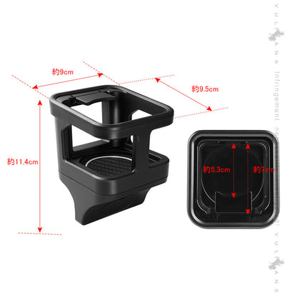 改良版 ジムニー JB64/JB74 増設ドリンクホルダー 運転席 助手席 ウインカーレバーに干渉なし カップホルダー 乗降グリップ ドアグリップ 内装 カスタム パーツ