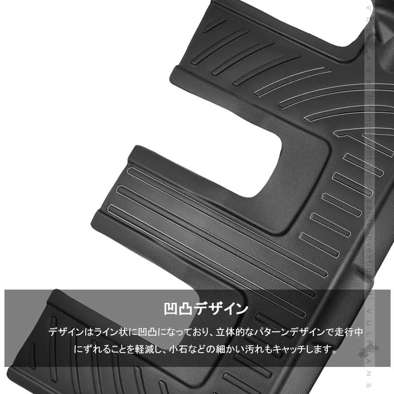 ランドクルーザープラド150系 7人乗り 3列目専用 3Dフロアマット TPE材質 立体成型 カーマット ズレ防止 内装 カスタム パーツ 消臭 抗菌効果 用品