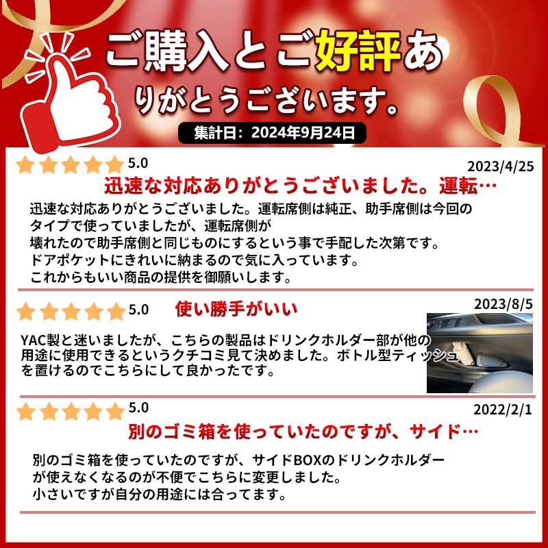 新型 ハリアー80系 運転席側 サイドBOXゴミ箱 ABS樹脂 フロントドアポケット ザイドボックスゴミ箱 ダストボックス ゴミ入れ 内装 パーツ カスタム HARRIER80