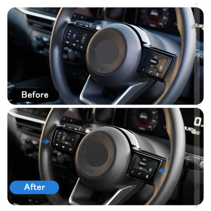 新型ノート E13 ステアリングカバーピアノブラック 左右セット ステアリングパネル ハンドルカバー インテリアパネル 内装 アクセサリー パーツ カスタム NOTE