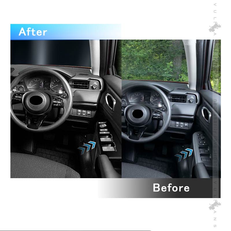 新型ヴェゼル RV系 ウィンドウドアスイッチカバー ピアノブラック 4PCS ドアスイッチパネル ガーニッシュ カスタム 内装 パーツ ドアスイッチガーニッシュ