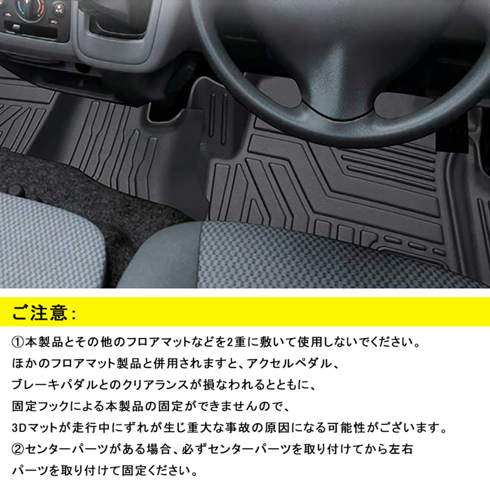 NV350 キャラバン E26型 プレミアムGX 5人乗り 3Dフロアマット 4枚セット TPE材質 立体成型 カーマット ズレ防止 内装 カスタム パーツ 消臭 抗菌効果
