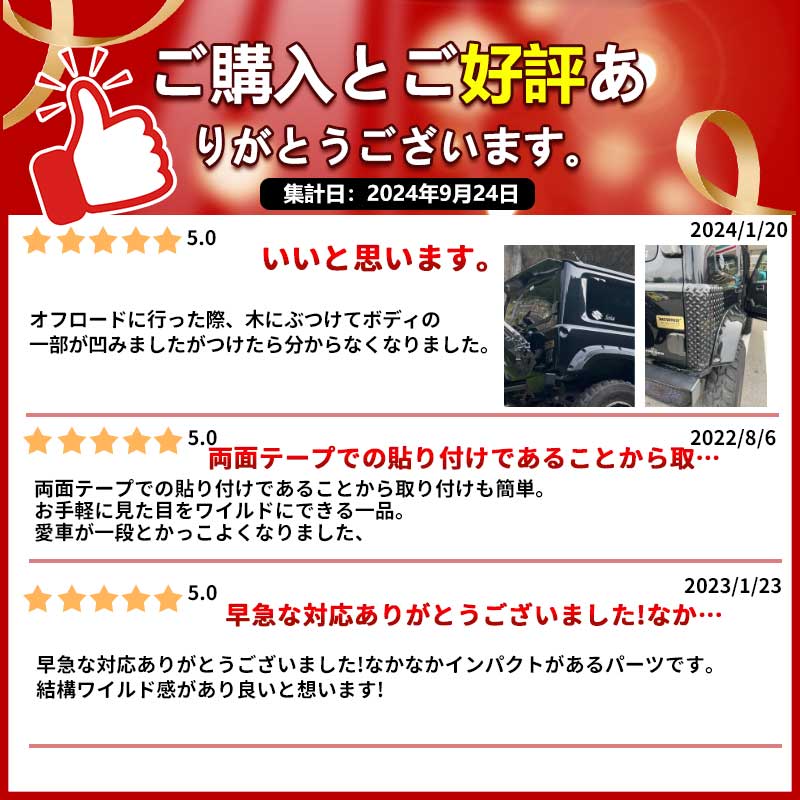 コーナーガード ジムニーJB64 シエラJB74 フェンダーガード 前後1台分 コーナーカバー フェンダーカバー 保護パーツ ABS樹脂 4枚 外装 パーツ カスタム エアロ