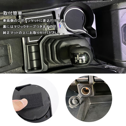 コンソール増設ドリンクホルダー ジムニーJB64/シエラJB74 QC3.0急速充電 PD（Type?C)ポート 蓄光色 小物入れ カップホルダー 内装 小物入れ カスタム パーツ